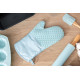 Перчатка-прихватка Ardesto Tasty Baking, 35х19см, силикон, хлопок, голубой (AR2327T)