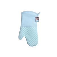 Рукавичка-прихватка Ardesto Tasty Baking, 35х19см, силікон, бавовна, блакитний (AR2327T)