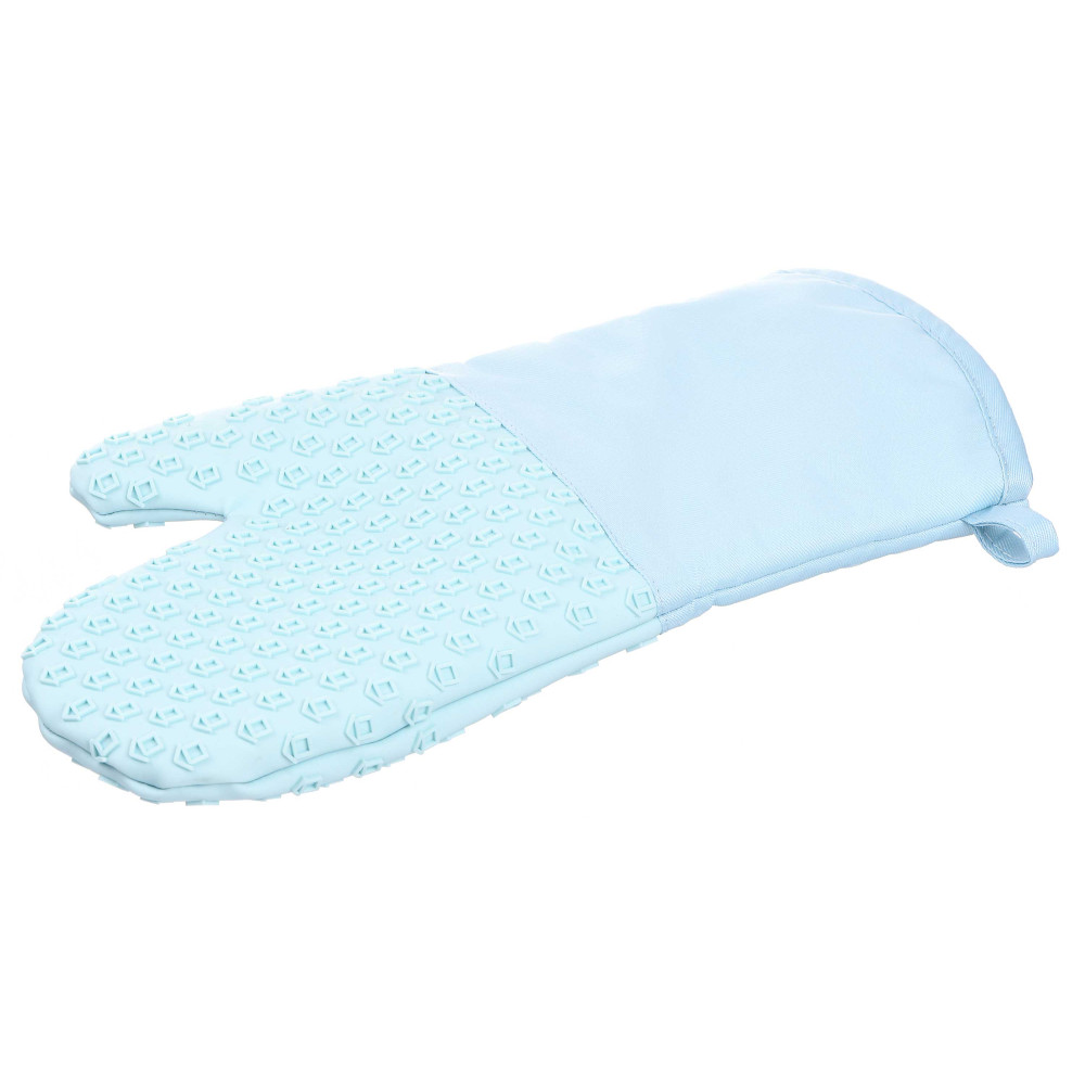 Перчатка-прихватка Ardesto Tasty Baking, 35х19см, силикон, хлопок, голубой (AR2327T)