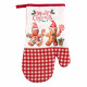 Набір прихваток для кухні Ardesto Christmas Gingerbread 18х20см, 18х30см, 100% поліестер (верх), 100% бавовна (низ), червоний (ART14HG)