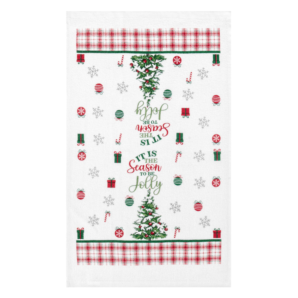 Подарочный набор для кухни Ardesto Christmas Tree, 3шт, 100% хлопок (полотенце), 100% полиэстер (прихватки), зеленый (ART14HTR)