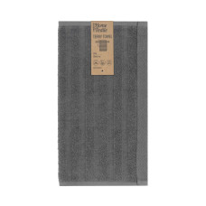 Рушник махровий Ardesto Lines, 30х50см, 100% бавовна, темно-сірий (ART2630LR)