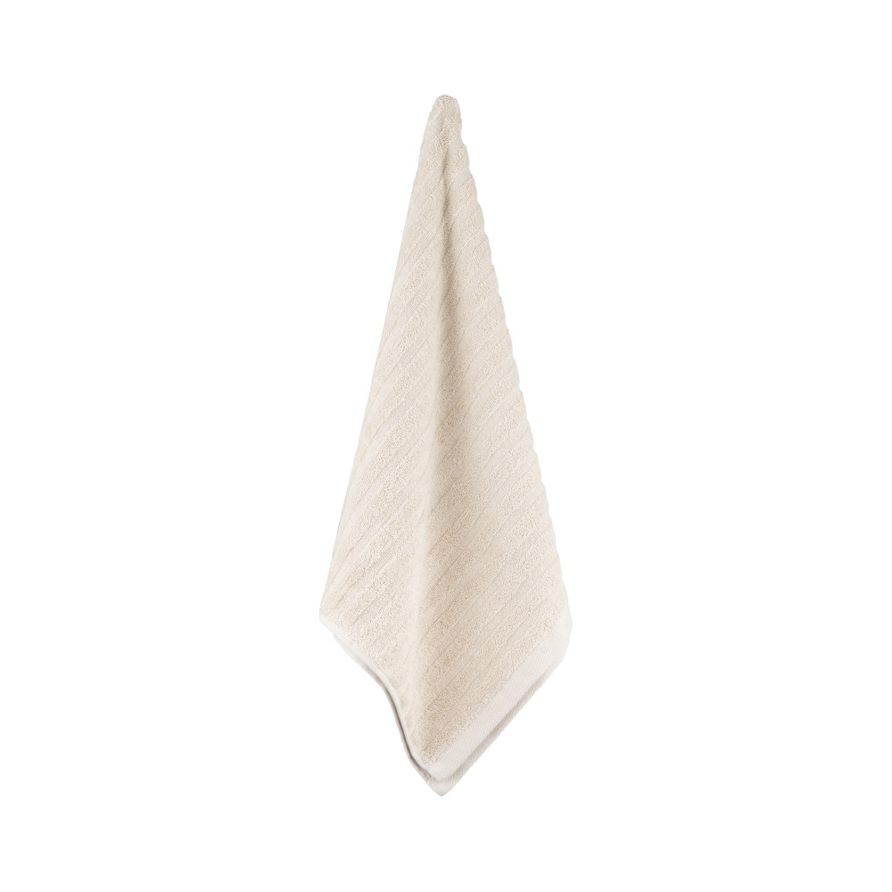 Рушник махровий Ardesto Lines, 50х90см, 100% бавовна, бежевий (ART2650LB)