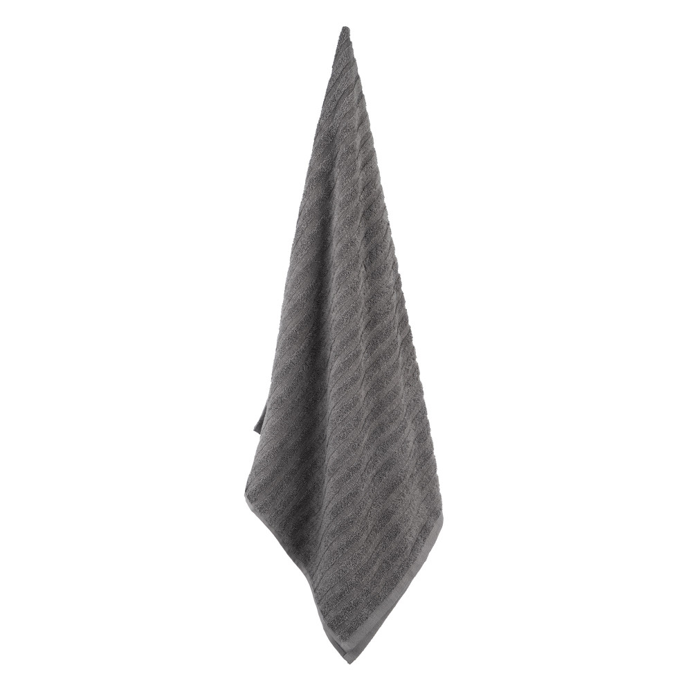 Рушник махровий Ardesto Lines, 70х140см, 100% бавовна, темно-сірий (ART2670LR)