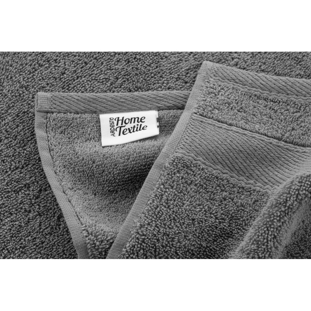 Полотенце махровое Ardesto SuperSoft, 30х50см, 100% хлопок, серое (ART2230SL)