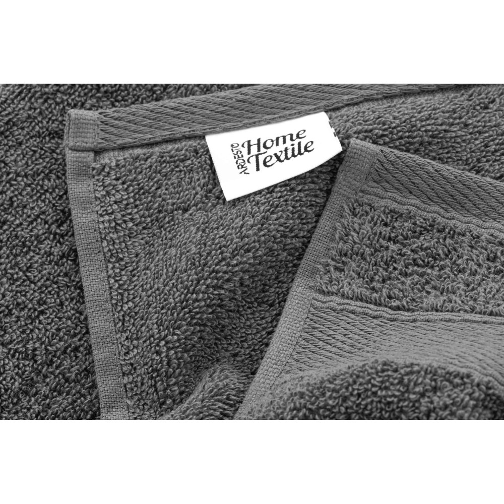 Полотенце махровое Ardesto SuperSoft, 50х90см, 100% хлопок, темно-серое (ART2250MC)