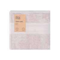 Рушник махровий Ardesto SuperSoft, 50х90см, 100% бавовна, бежевий (ART2250NSP)