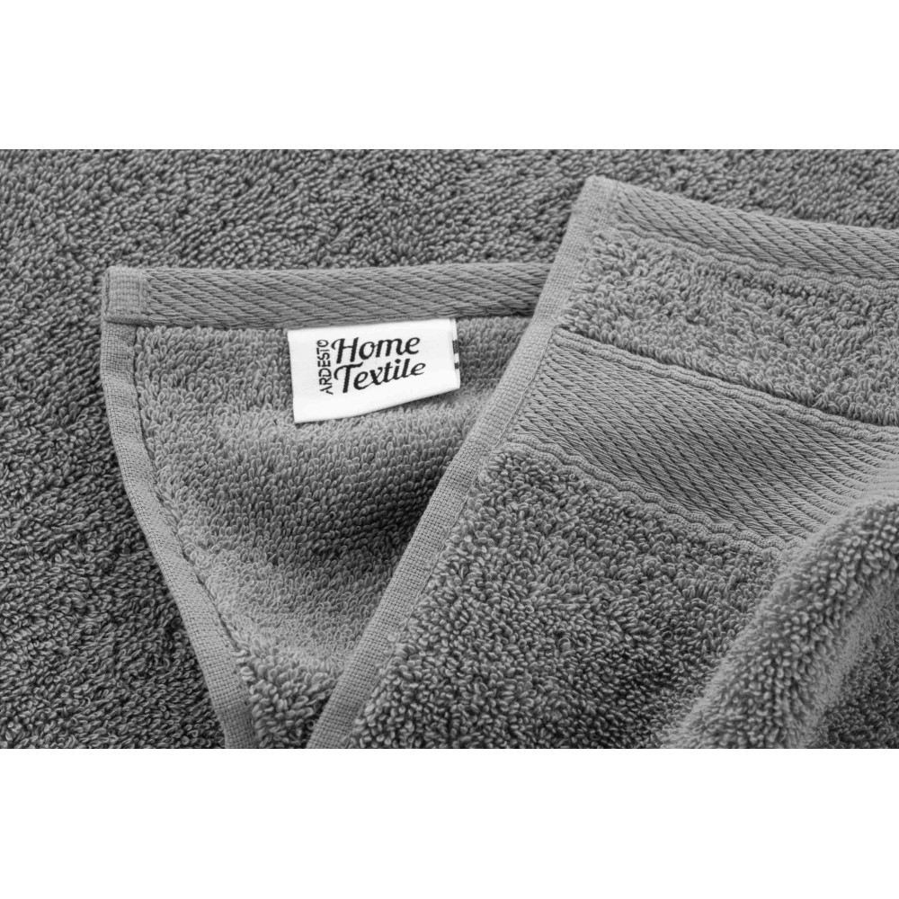 Полотенце махровое Ardesto SuperSoft, 50х90см, 100% хлопок, серое (ART2250SL)