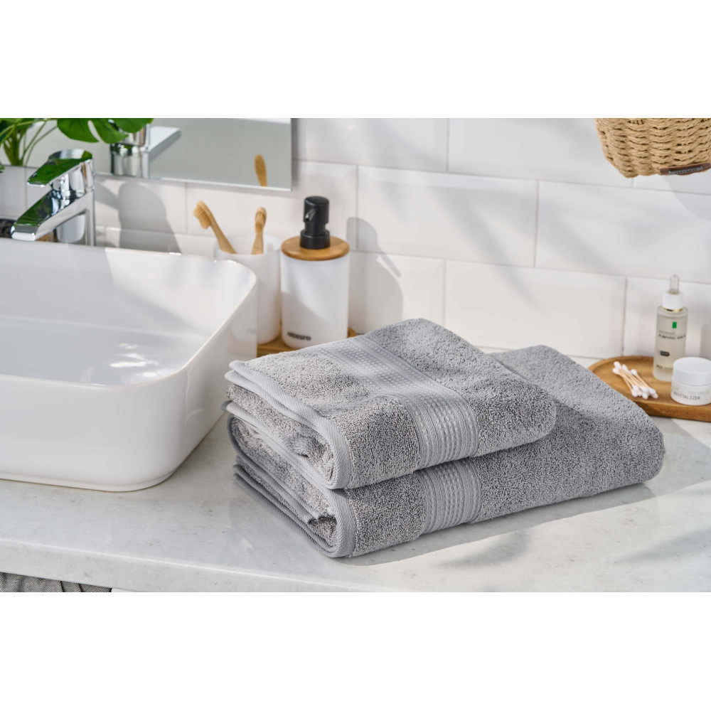 Полотенце махровое Ardesto SuperSoft, 70х140см, 100% хлопок, серое (ART2270SLP)