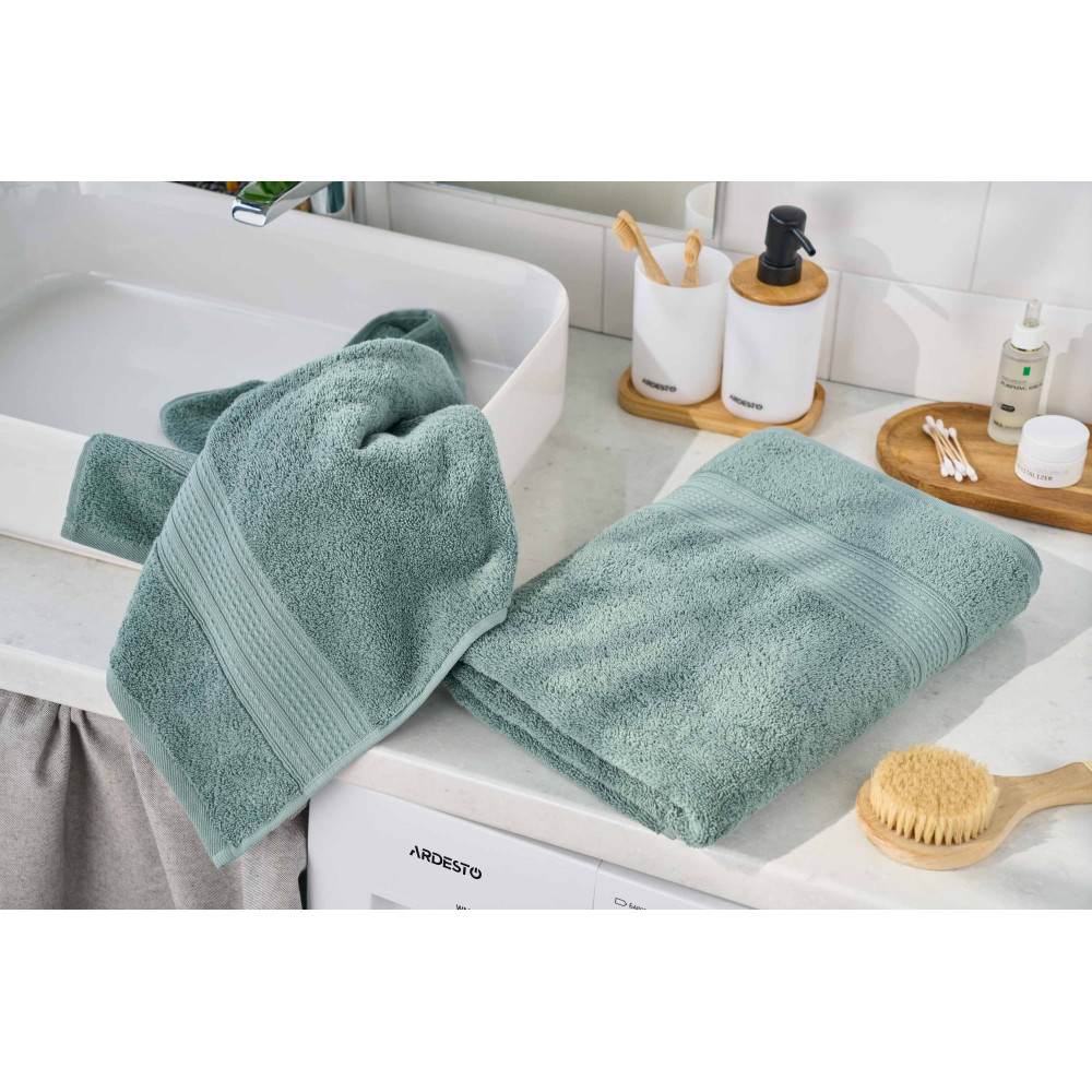 Полотенце махровое Ardesto SuperSoft, 70х140см, 100% хлопок, зелёное (ART2270SS)