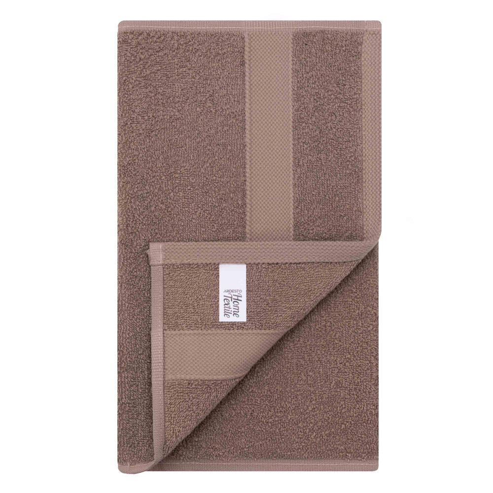 Полотенце махровое Ardesto Splendid 30х50см, 100% хлопок, бежевое (ART2330BE)