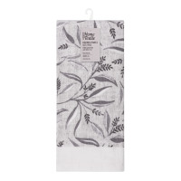 Набор полотенец Ardesto Grey leaves 38х63см, 2шт, 100% хлопок (ART3863GL)