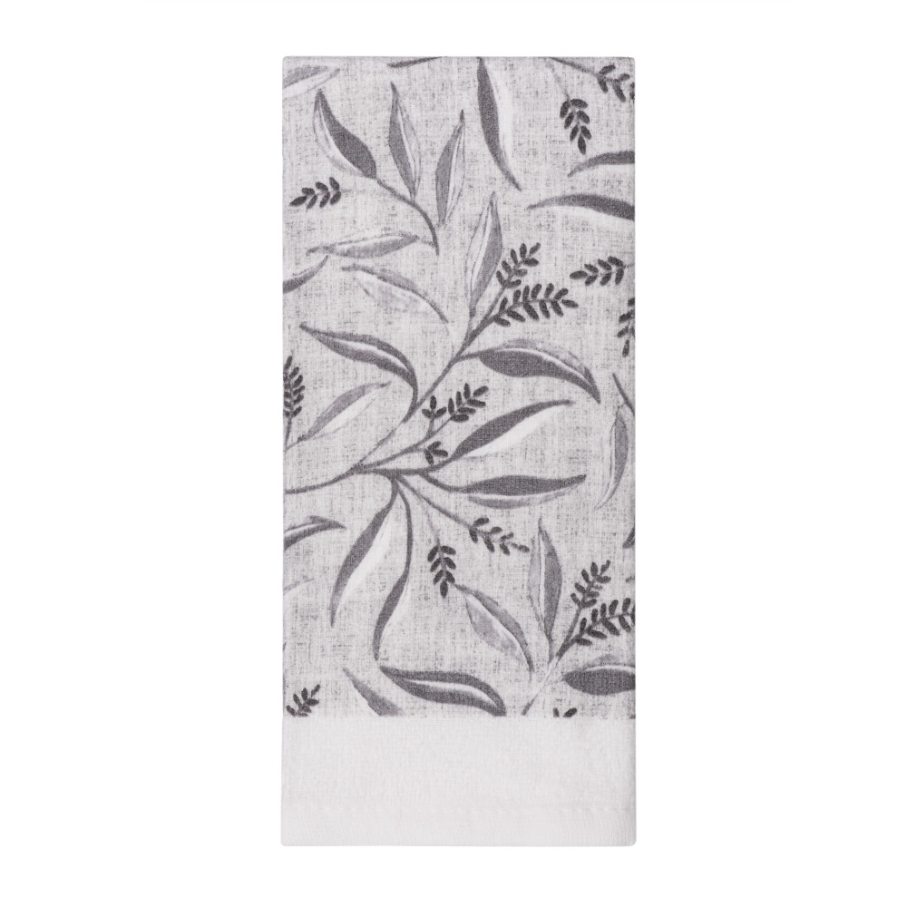 Набор полотенец Ardesto Grey leaves 38х63см, 2шт, 100% хлопок (ART3863GL)
