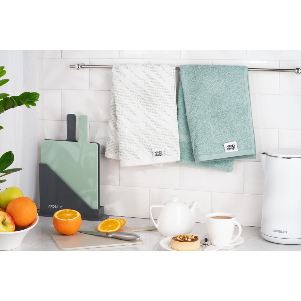 Набор полотенец для кухни Ardesto SuperSoft, 40х60см, 2шт, 100% хлопок, бирюзовый (ART4060GB)