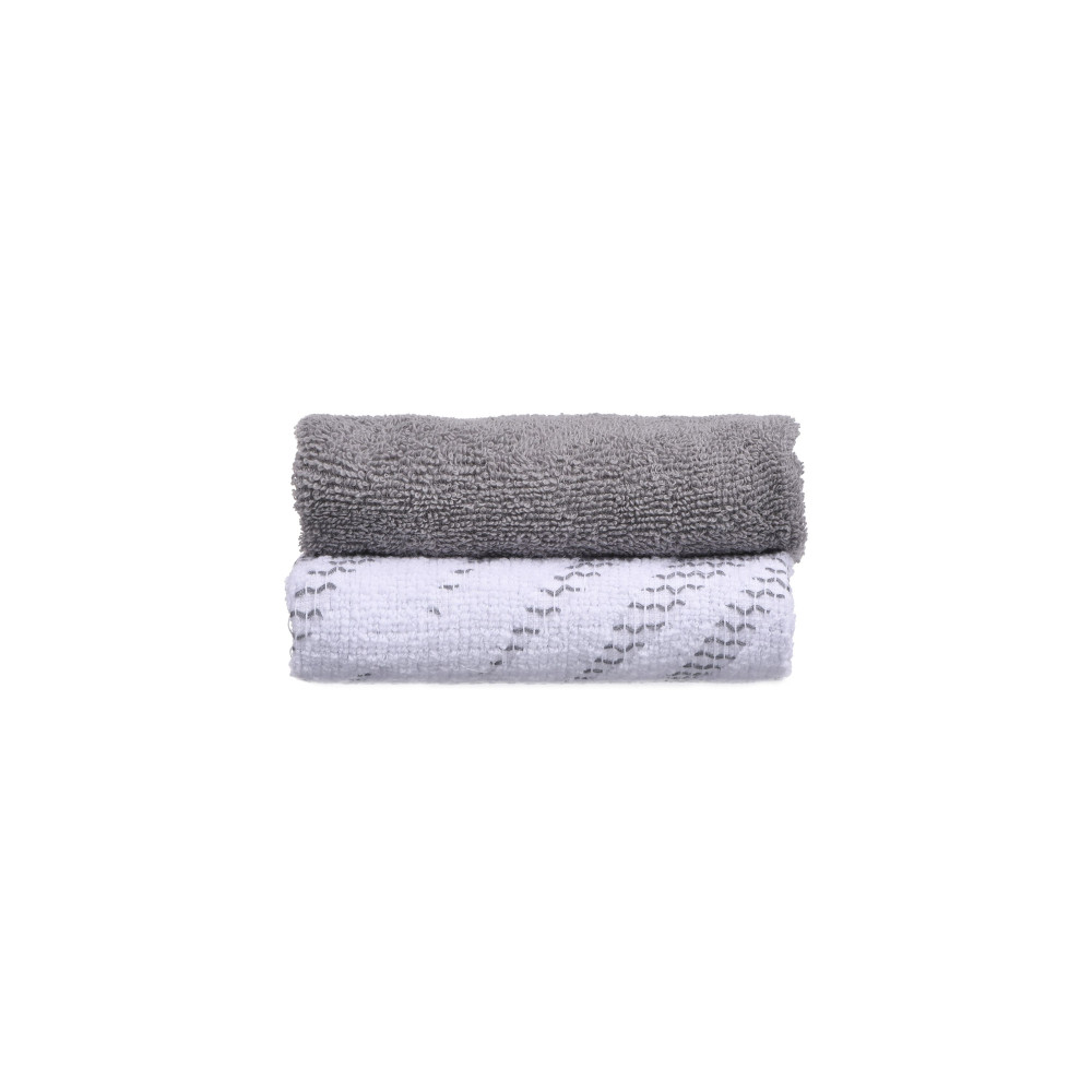 Набор полотенец для кухни Ardesto SuperSoft, 40х60см, 2шт, 100% хлопок, серый (ART4060NS)