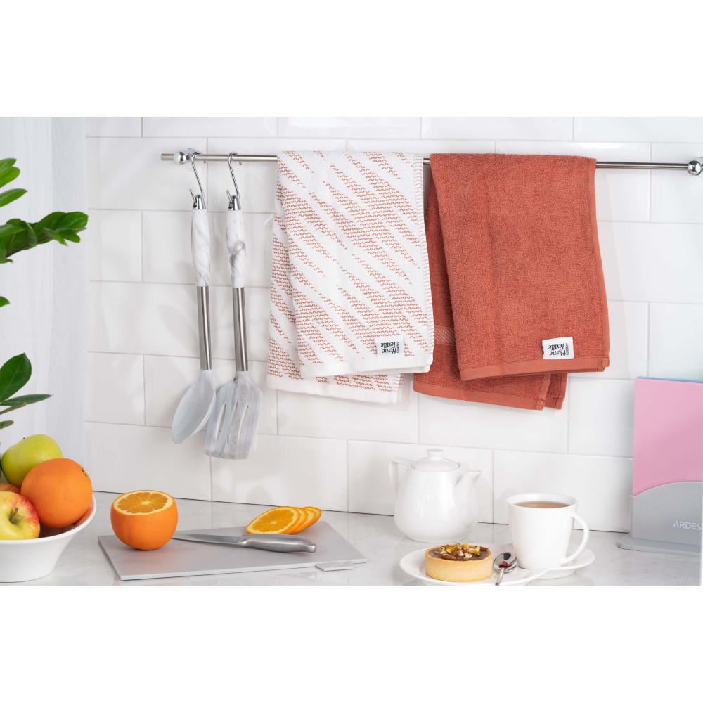 Набор полотенец для кухни Ardesto SuperSoft, 40х60см, 2шт, 100% хлопок, терракотовый (ART4060NT)