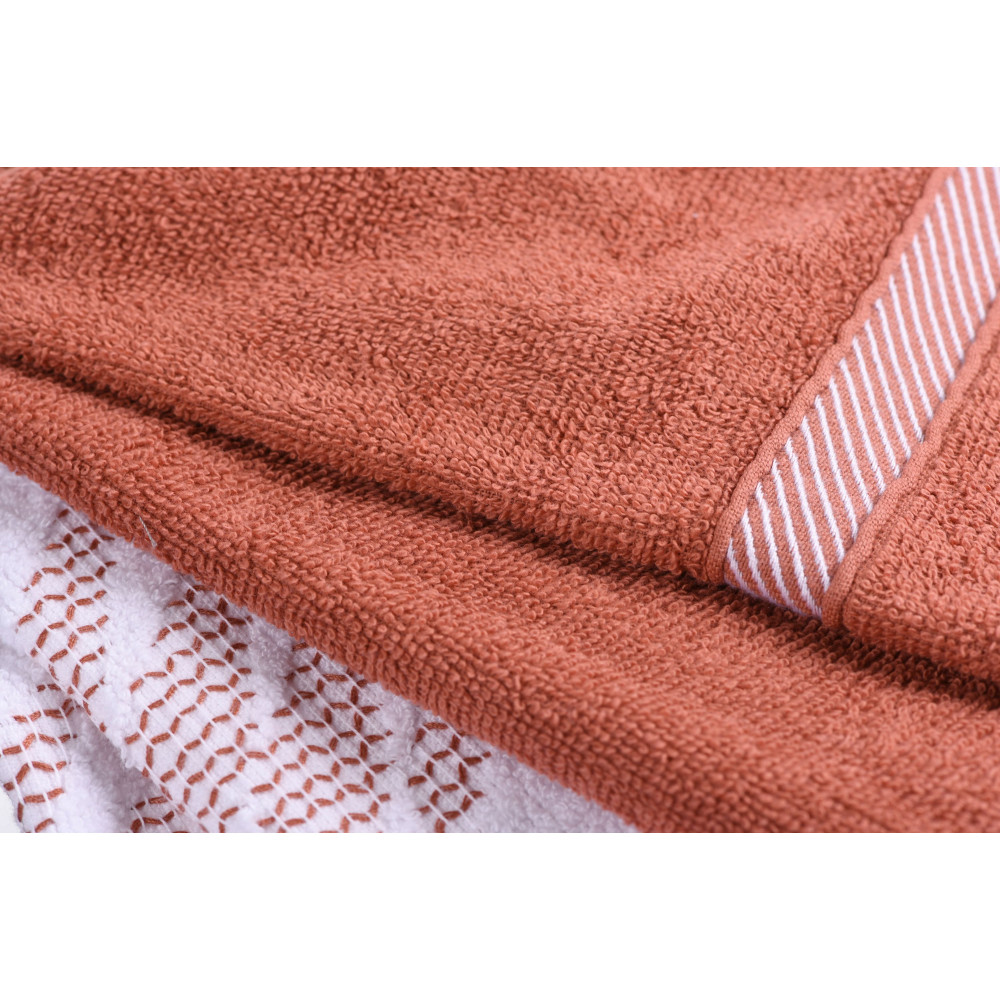 Набор полотенец для кухни Ardesto SuperSoft, 40х60см, 2шт, 100% хлопок, терракотовый (ART4060NT)