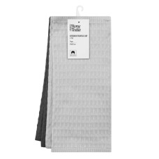 Набор полотенец для кухни Ardesto Pique, 40x60см, 2шт, 100% хлопок, серый темный, серый светлый (ART4060VG)