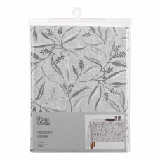 Скатертина Ardesto Grey leaves 140х180см, 100% поліестер, cірий (ART08GL)