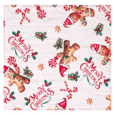 Раннер Ardesto Christmas Gingerbread 33х137см, 100% полиэстер, красный (ART01HCG)
