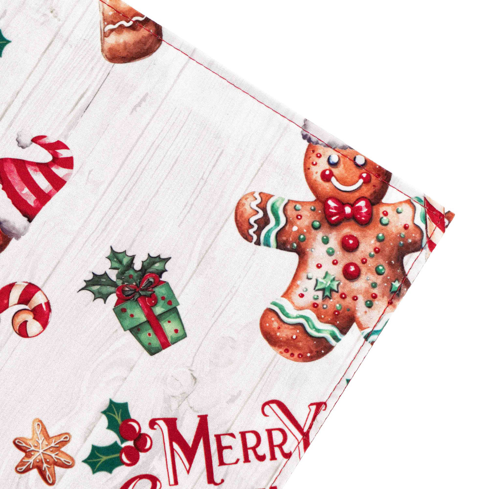 Раннер Ardesto Christmas Gingerbread 33х137см, 100% полиэстер, красный (ART01HCG)