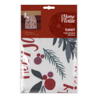 Раннер Ardesto Happy Holidays, 40х140см, 90% полиэстер, 10% хлопок, белый (ART01HW)