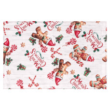 Салфетка Ardesto Christmas Gingerbread 30х45см, 100% полиэстер, красный (ART06HG)