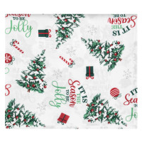 Скатерть Ardesto Christmas Tree 140х180см, 100% полиэстер, зеленый (ART08HT)