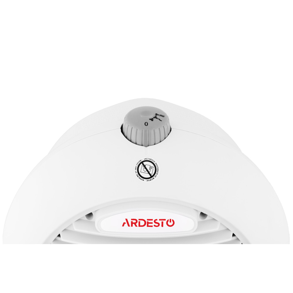 Тепловентилятор електричний Ardesto 2,0 кВт, площа обігріву 20 кв.м., підлоговий/настільний, білий (FHK-2000GY)