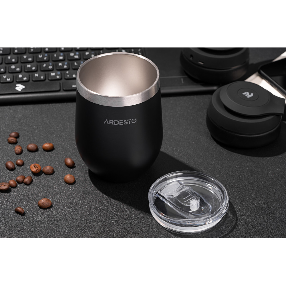 Термокухоль Ardesto Compact Mug 350 мл чорний