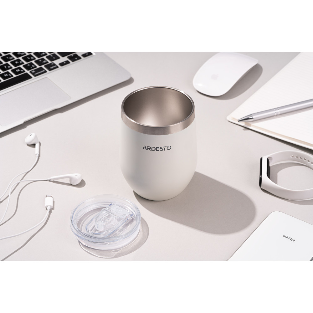 Термокружка Ardesto Compact Mug 350 мл белый