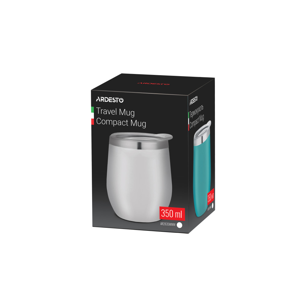 Термокружка Ardesto Compact Mug 350 мл белый