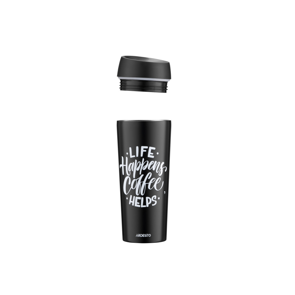 Термокухоль Ardesto Coffee Time 450 мл Чорний AR2645BC