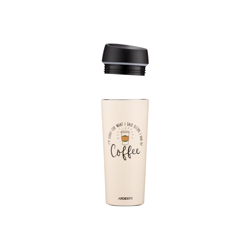 Термокухоль Ardesto Coffee Time 450 мл Бежева AR2645C