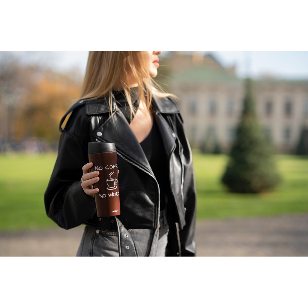 Термокружка Ardesto Coffee Time 450 мл Коричневый AR2645CB