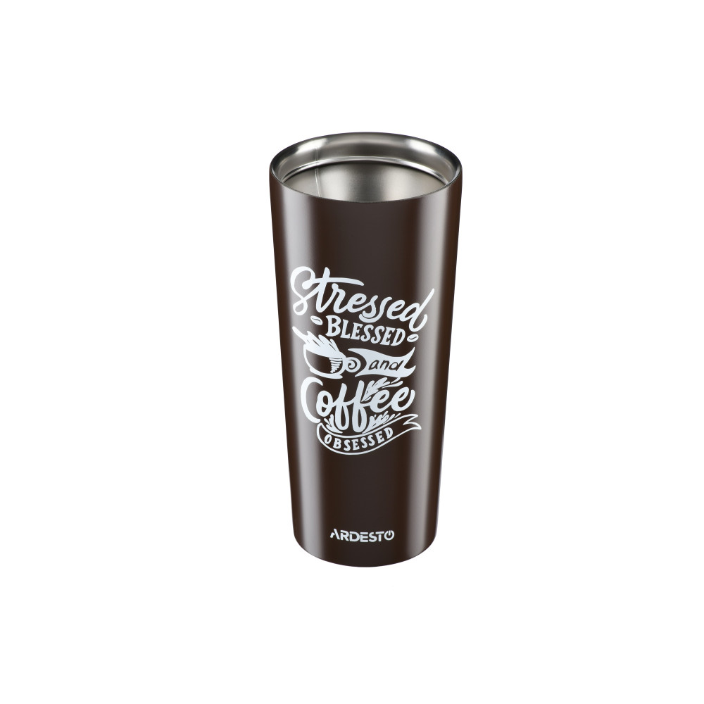 Термокухоль Ardesto Coffee time Cup 450 мл коричневий