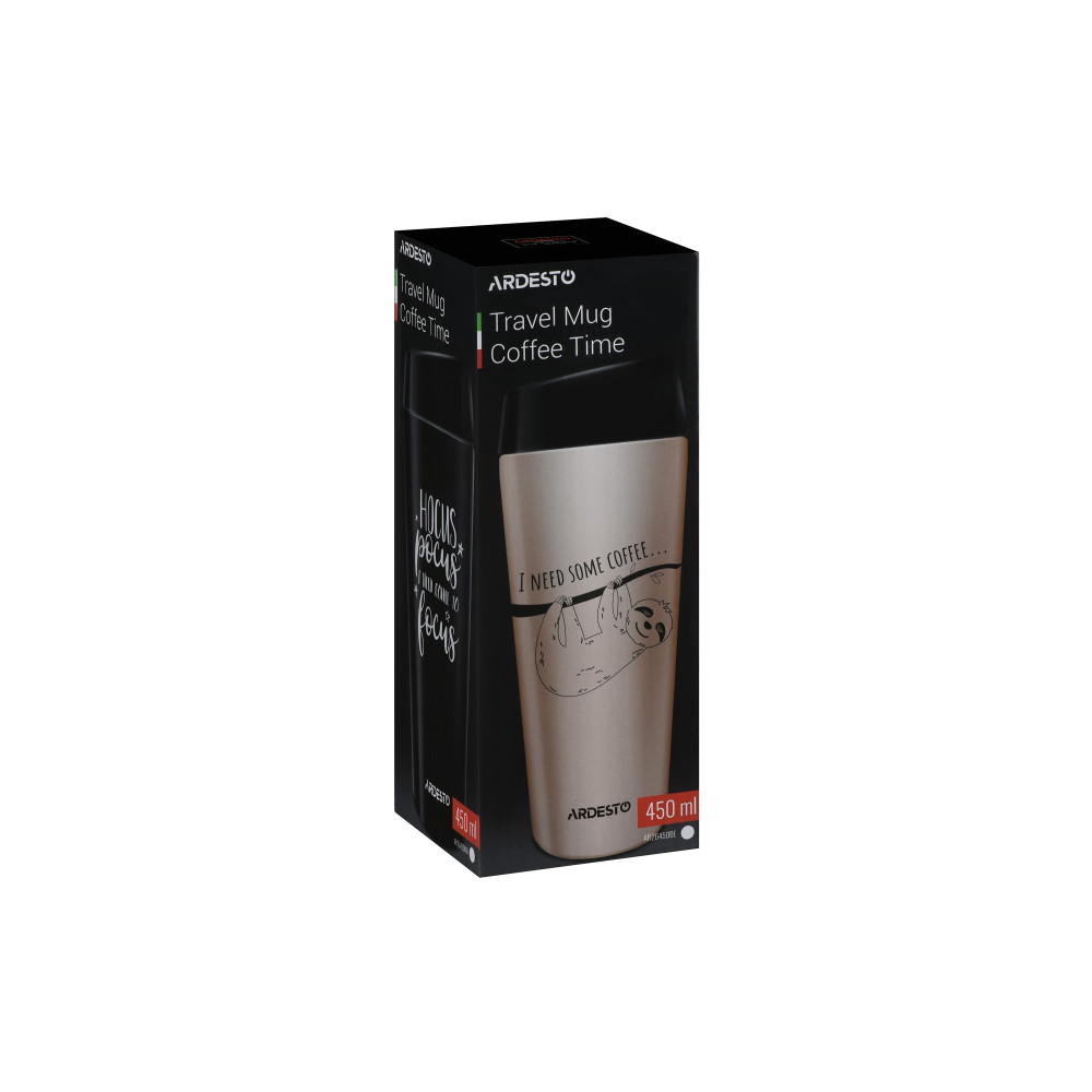 Термокухоль Ardesto Coffee time Cup 450 мл коричневий