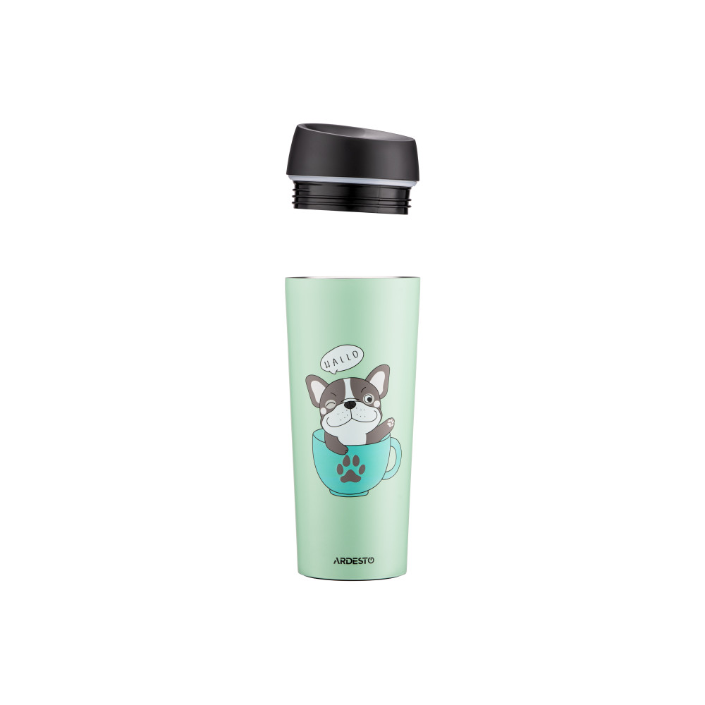 Термокухоль Ardesto Coffee time Frenchie 450 мл Зелений AR2645DG