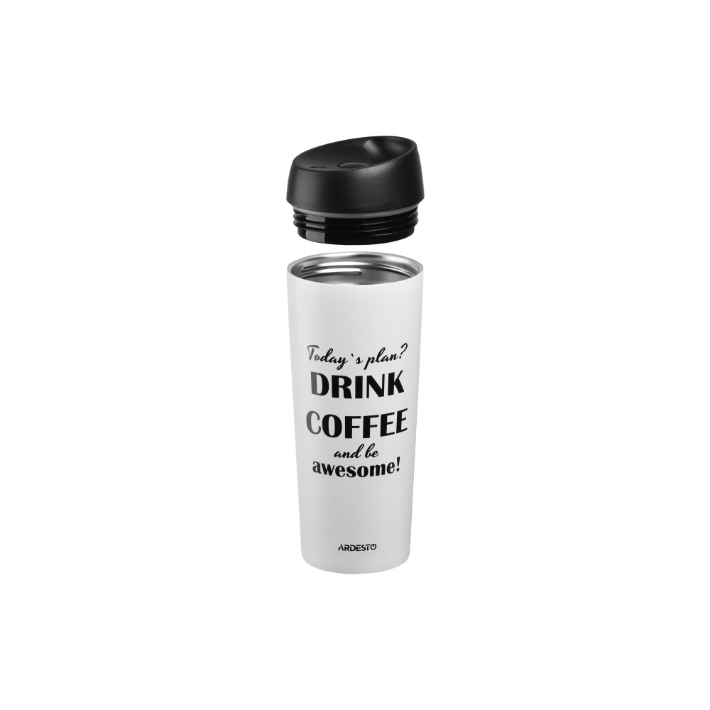 Термочашка Ardesto Coffee time Awesome 450 мл бежевий