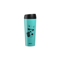 Термочашка Ardesto Coffee time Raccon 450 мл блакитний