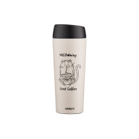 Термокухоль Ardesto Coffee Time Meowning 450 мл Бежева AR2645WC