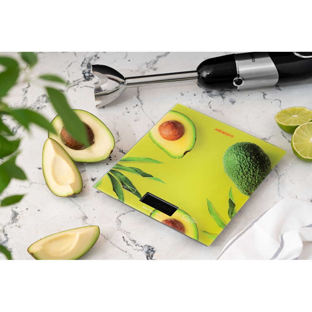 Весы кухонные Ardesto Avocado (SCK-893AVOCADO)