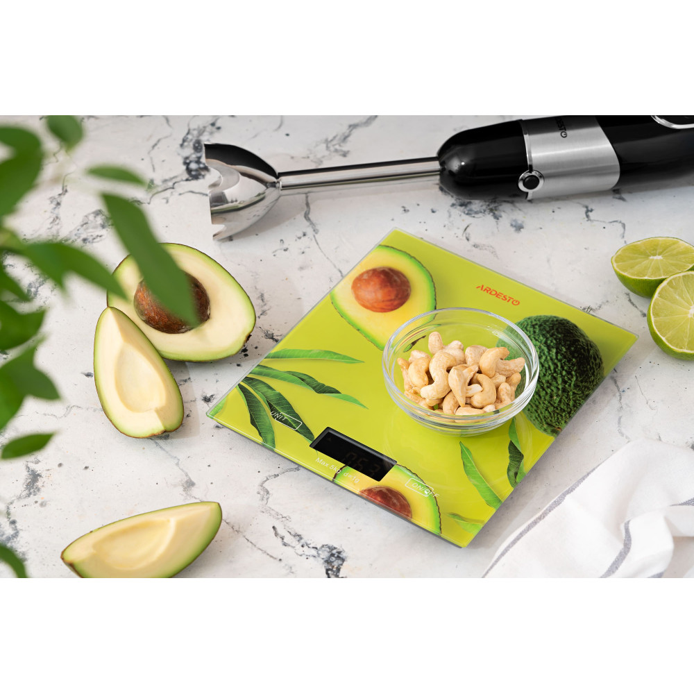 Весы кухонные Ardesto Avocado (SCK-893AVOCADO)