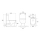 Унітаз-компакт ASIGNATURA Simple Bend Rimless (37822505)
