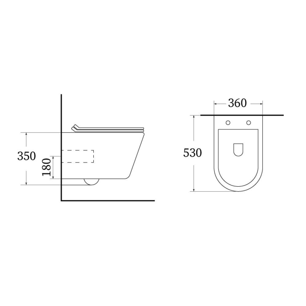 Унітаз підвісний ASIGNATURA Rimless Simple Bend (37832805)