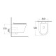 Унітаз підвісний ASIGNATURA Rimless Simple Bend (37832805)