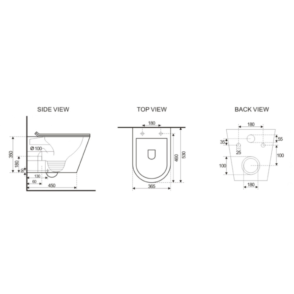 Унитаз подвесной ASIGNATURA Exclusive Rimless (57802803)