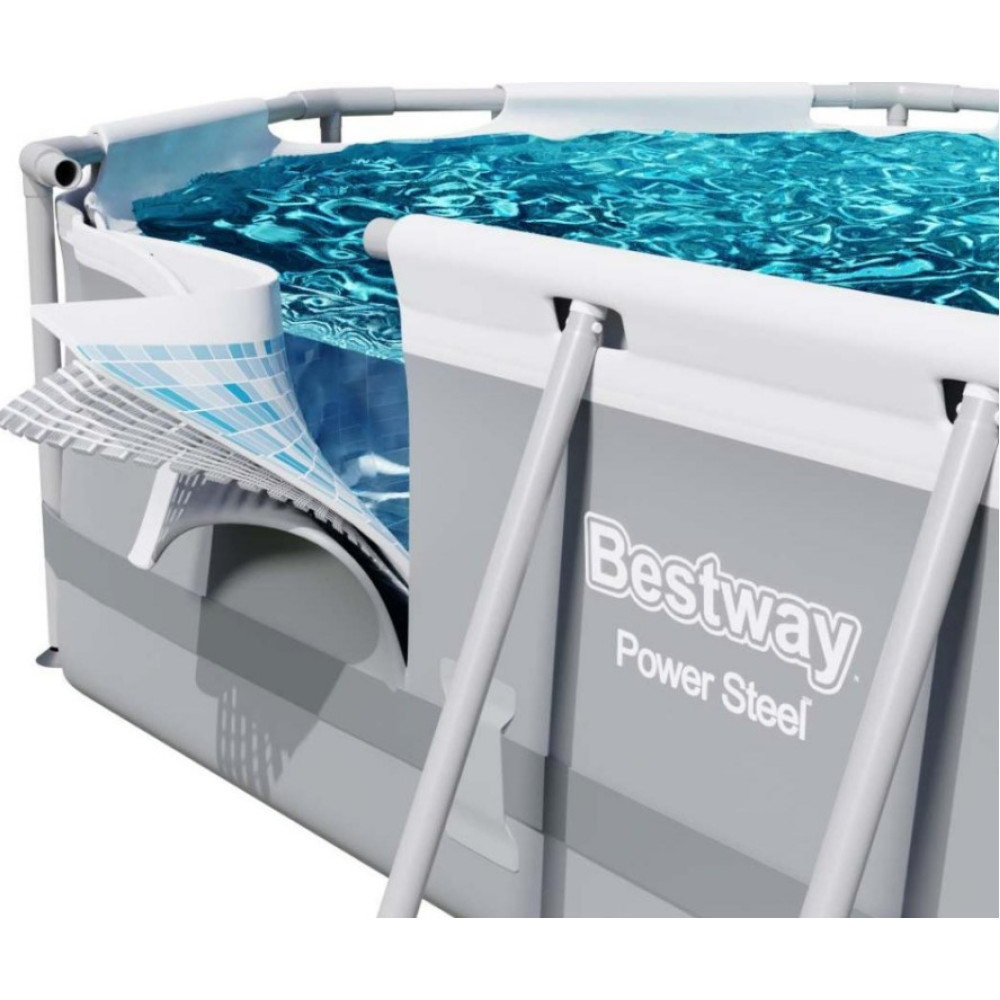 Басейн каркасний овальний 18 в 1 Bestway 56448 Power Steel 488 x 305 см (5908220476252)