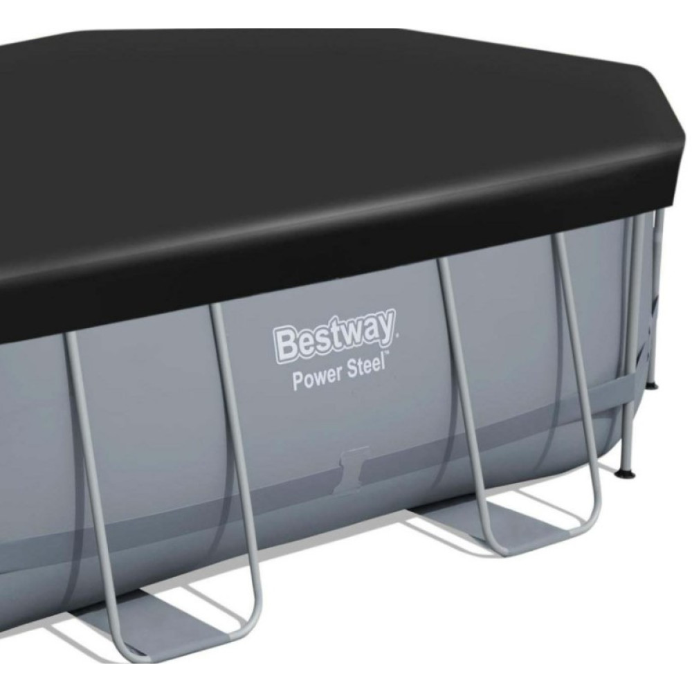 Басейн каркасний овальний 18 в 1 Bestway 56448 Power Steel 488 x 305 см (5908220476252)
