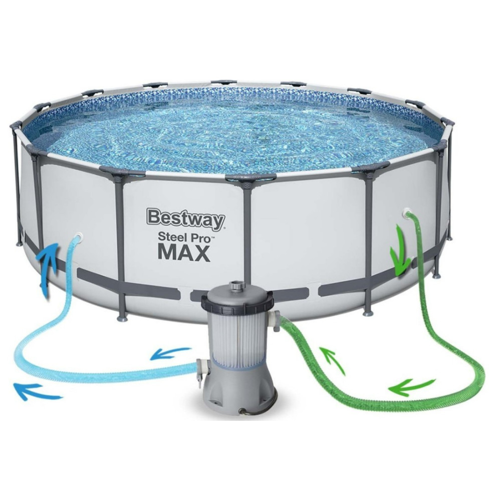 Басейн каркасний 11 в 1 Bestway 56438 Steel Pro Max 457 см (6941607328132)